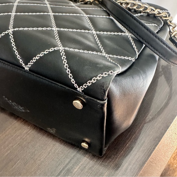 Kate Spade - Emerson Place Phoebe Black Quilted Shoulder Bag - Rare - Picture 6 of 9